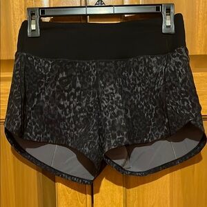 Lululemon Athletica Black Athletic Shorts Moisture-Wicking